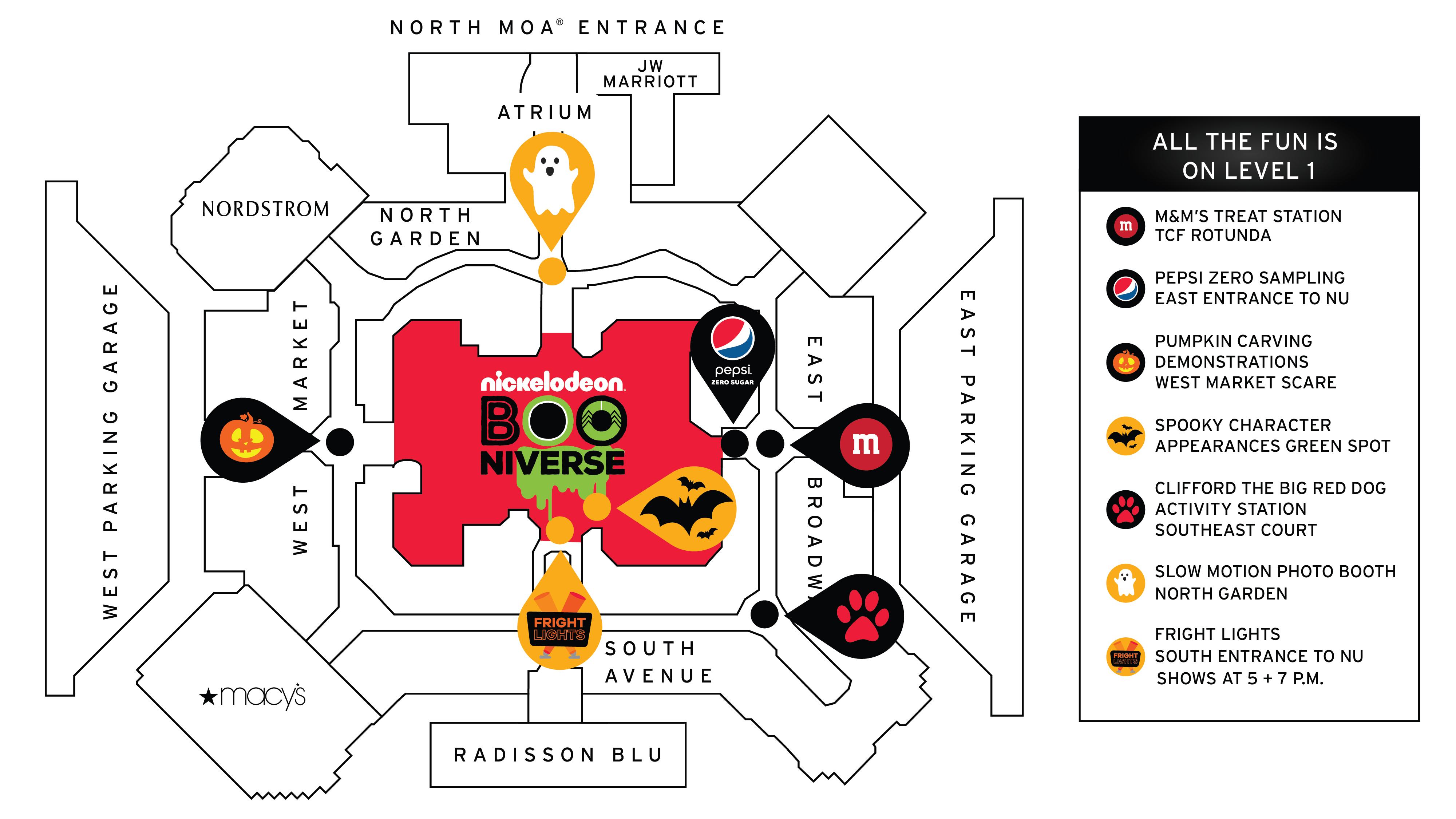 Mall-O-Ween 2021 Map